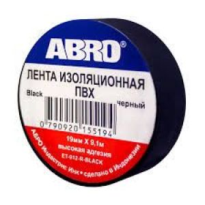 Изолента ABRO 19мм*9м черная