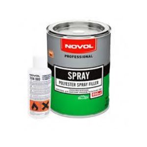 Шпатлевка жидкая NOVOL SPRAY с отвердителем 1,2кг