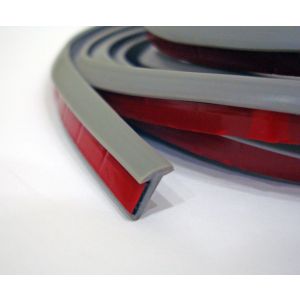 Резинка уплотнительная для обвесов узкая серая, рулон 50м (Китай)