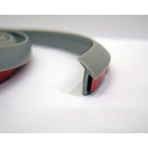 Резинка уплотнительная для обвесов широкая серая, рулон 50м (Китай)