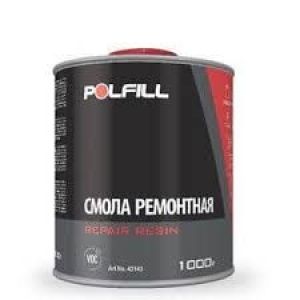 Смола полиэфирная POLFILL 2К с отвердителем 1кг ремонтная