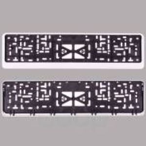 Рамка для номера с защелкой MASUMA белая