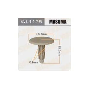 Клипса крепежная MASUMA KJ-1125 салонная бежевая