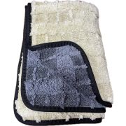 Полотенце для сушки кузова Microfiber 850GSM двустороннее 50*70см черно-белое
